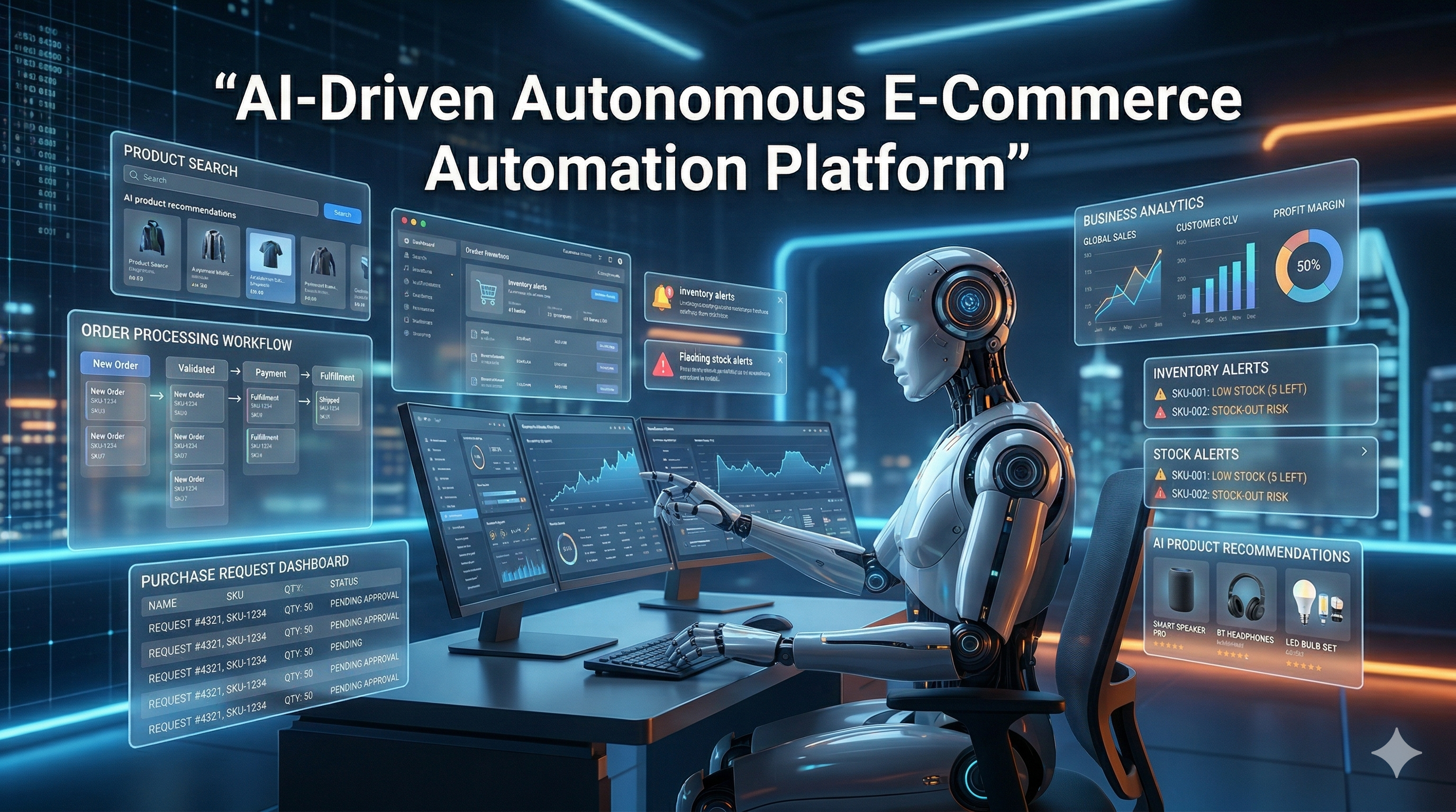 AI-driven autonomous e-commerce automation platform